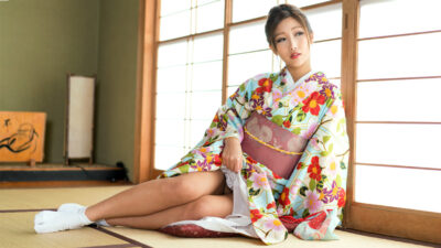 1P-043020-001 Instant BJ: หญิงสาวในชุดกิโมโนสุดเซ็กซี่