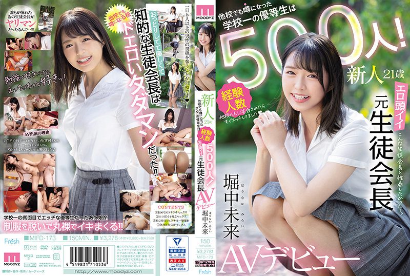MIFD-173 Horinaka Mirai มือใหม่ อายุ 21 ปี จำนวนนักเรียนดีเด่นแห่งปี